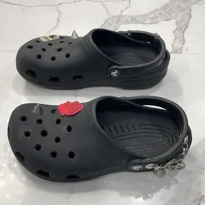 CROCS | Shoes | Crocs Black With Peace Chime And Lock Mens 6  display picture 3